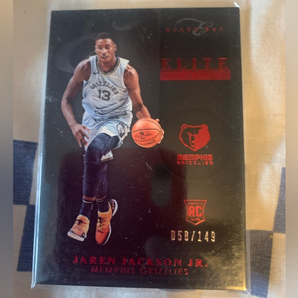 Jaren Jackson Jr Donruss Elite Rookie Card Memphis Grizzlies 058/149